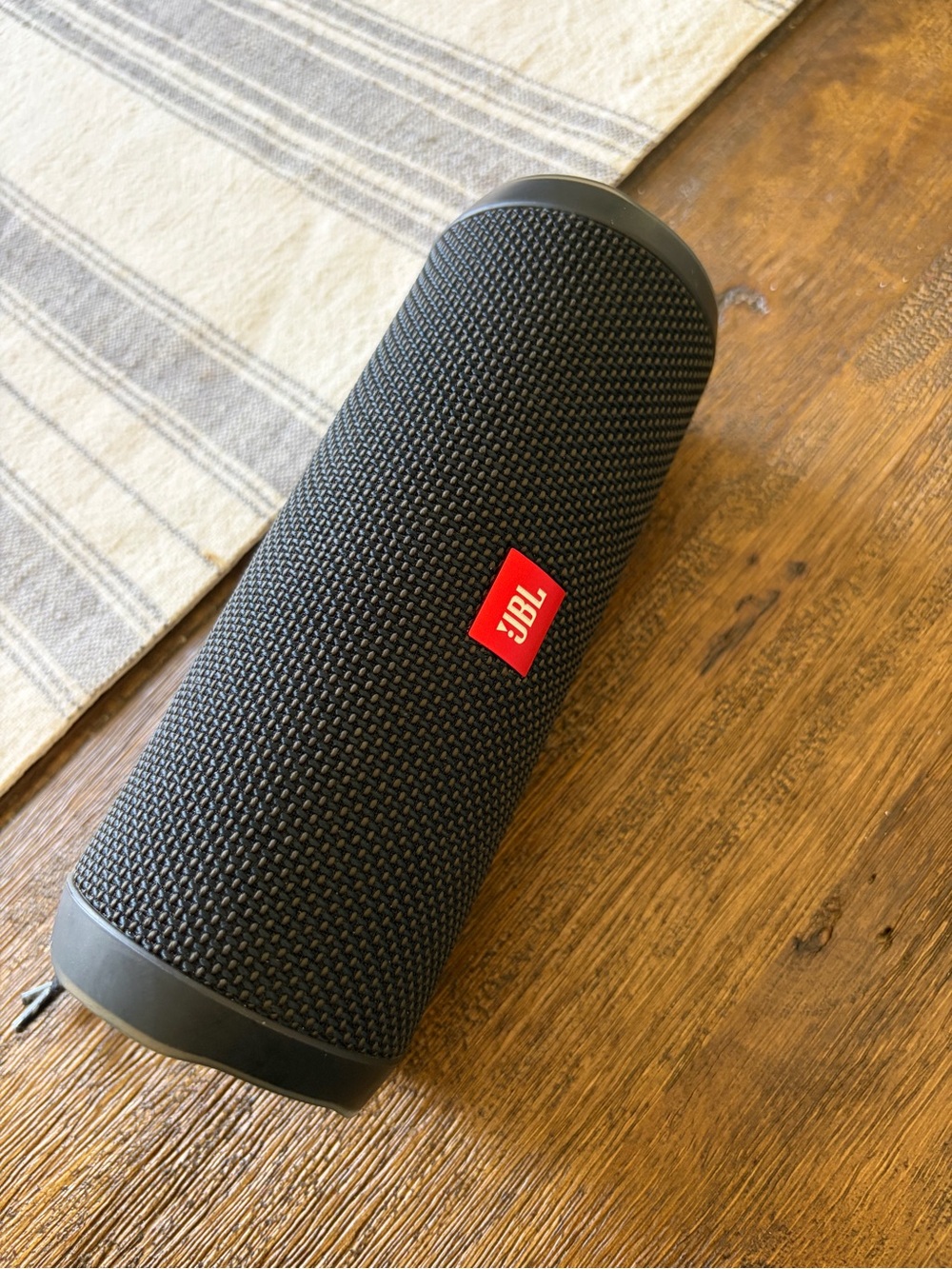 JBL Portable Bluetooth Speaker in Black with Red Logo